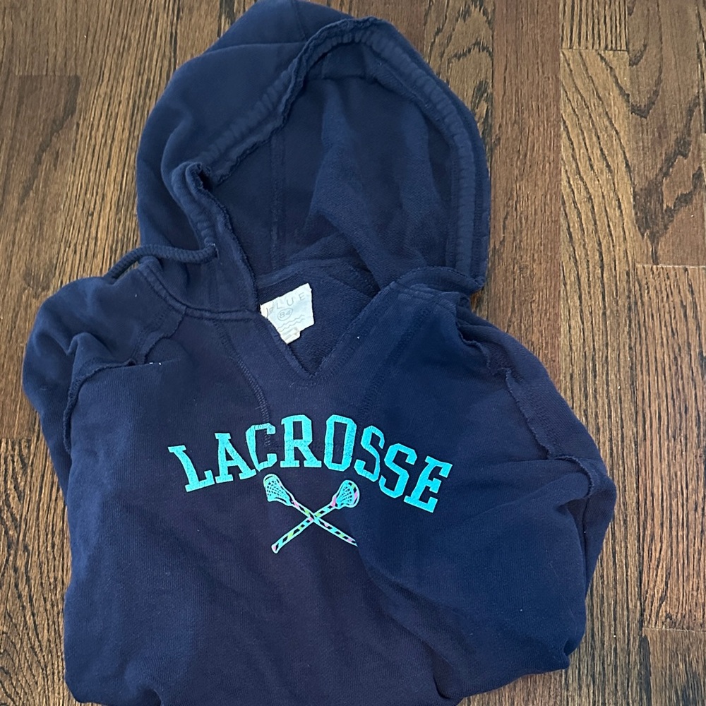 Blue Lacrosse Hoodie